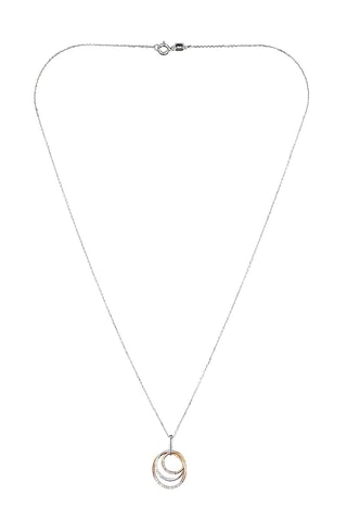 Ciondolo Virevolte - Oro rosa, giallo, bianco e diamanti