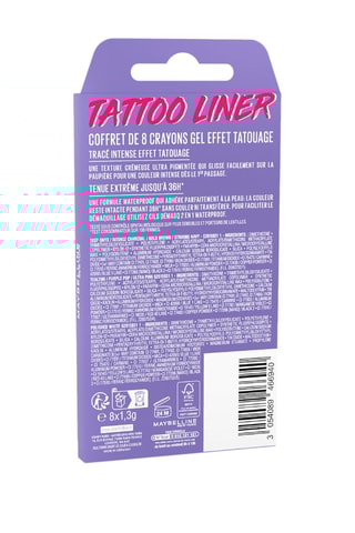 8 matite gel effetto tatuaggio - 8 x 1,3 g
