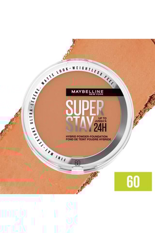 Vegan Foundation Poeder Waterproof Hybride 24 h Superstay - N°60 - 9 g