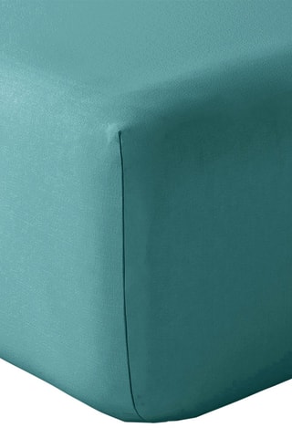 Perkalkatoenen Hoeslaken 80 Draad/cm² - Turquoise