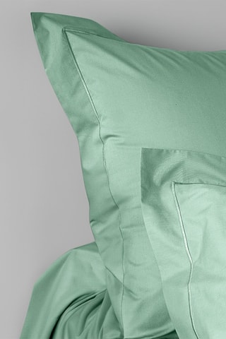 Perkalkatoenen Kussensloop 80 Draad/cm² - Groen