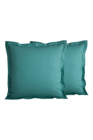 Perkalkatoenen Kussensloop 80 Draad/cm² - Turquoise