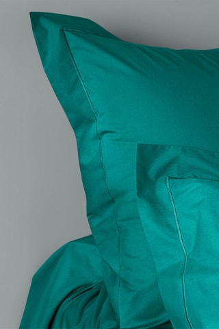 Perkalkatoenen Kussensloop 80 Draad/cm² - Turquoise