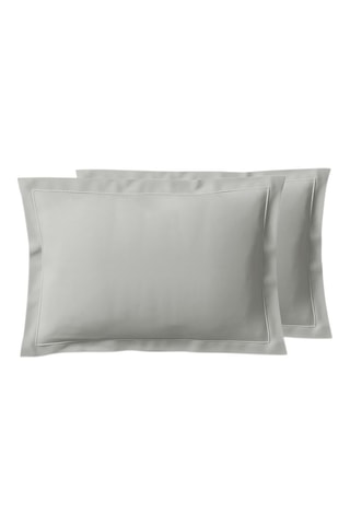 Perkalkatoenen Kussensloop - 80 draad/cm² - Parelgrijs