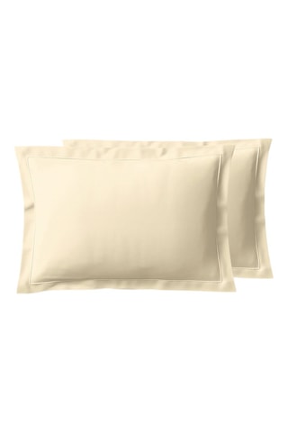 Perkalkatoenen Kussensloop - 80 draad/cm² - Ivoorkleurig