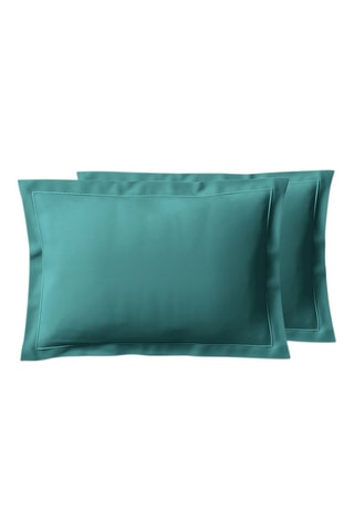 Perkalkatoenen Kussensloop 80 Draad/cm² - Turquoise