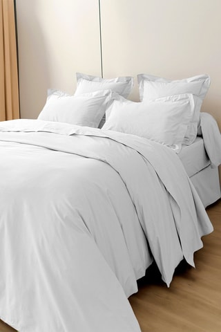 Perkalkatoenen Dekbedovertrek 80 Draad/cm² - Sneeuwwit