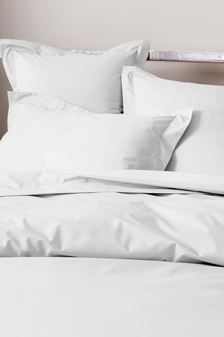 Perkalkatoenen Dekbedovertrek 80 Draad/cm² - Sneeuwwit