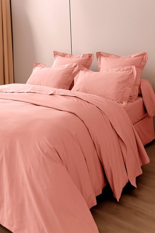 Perkalkatoenen Dekbedovertrek 80 Draad/cm² - Roze