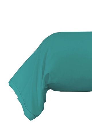 Perkalkatoenen Rolkussensloop 79 Draad/cm² - Pauwblauw