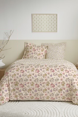 Parure copripiumino double face in cotone 57 fili/cm² - Multicolore