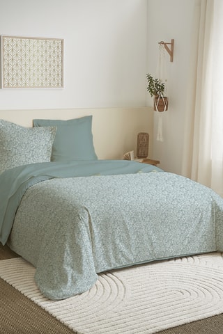 Parure copripiumino in cotone 57 fili/cm² - Blu