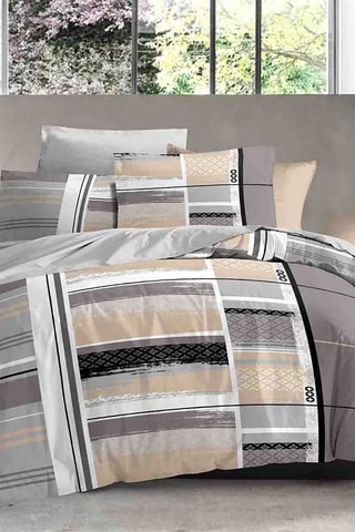 Parure copripiumino in cotone 57 fili/cm² - Grigio