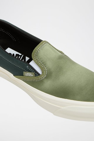 Slip On Reissue 98 en cuir - Vert foncé et vert olive