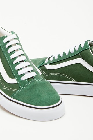 Baskets en cuir Old Skool Vert et blanc