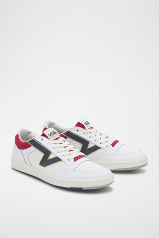 Sneakers en cuir Lowland CC - Ecru et blanc