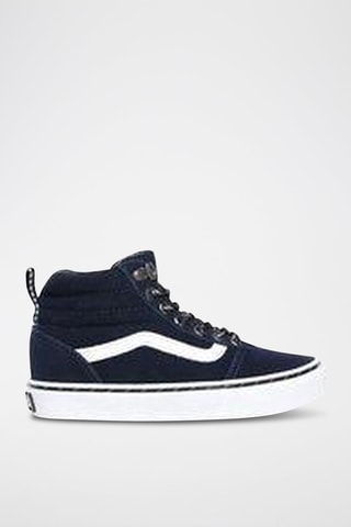 Baskets montantes en nubuck MN Ward - Bleu marine et blanc