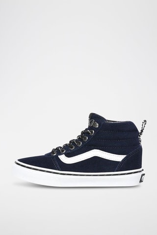 Baskets montantes en nubuck MN Ward - Bleu marine et blanc