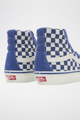 Baskets montantes en cuir Mte Sk8-Hi Reissue 38 - Bleu marine et blanc