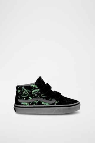 Baskets montantes en cuir Sk8-mid reissue V - Noir