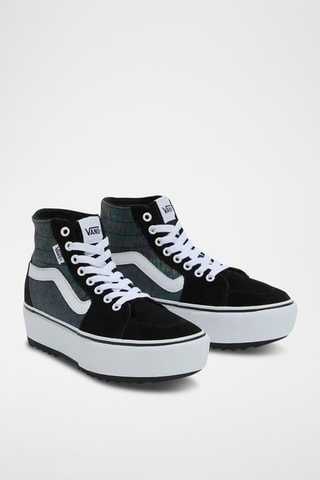 Baskets montantes plateformes en nubuck Filmore - Noir