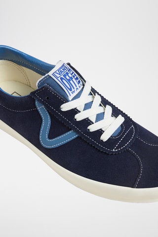 Baskets en nubuck Sport Low - Bleu marine