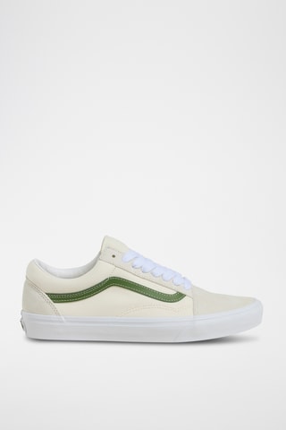 Baskets en nubuck Old skool - Ecru et vert