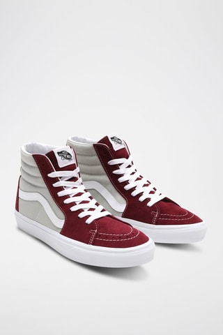 Baskets montantes SK8-Hi Rouge et gris clair