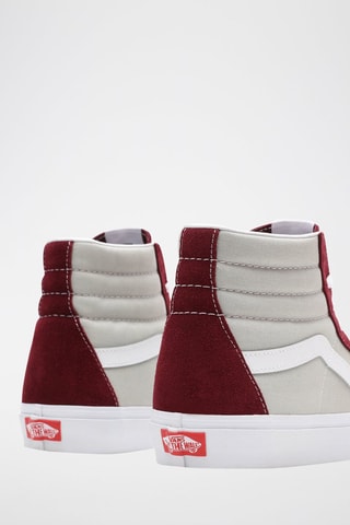 Baskets montantes SK8-Hi Rouge et gris clair