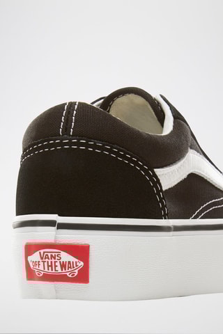 Baskets plateformes en cuir Old Skool Platform - Noir