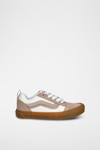 Baskets en nubuck Knu Skool - Marron et blanc