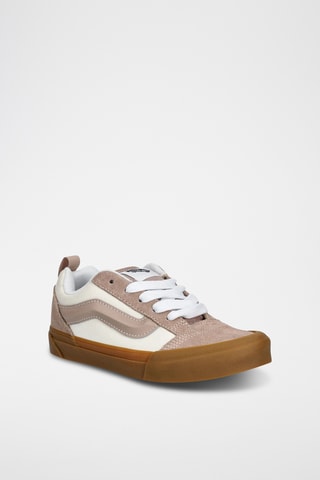 Baskets en nubuck Knu Skool - Marron et blanc