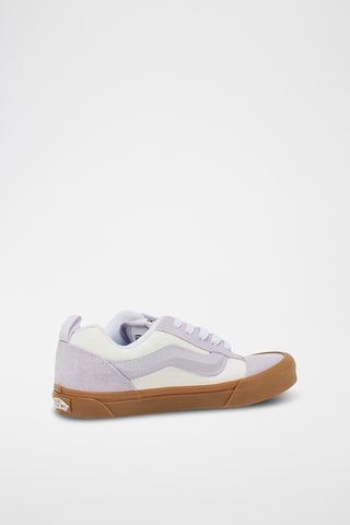 Baskets en nubuck Knu Skool - Mauve et blanc