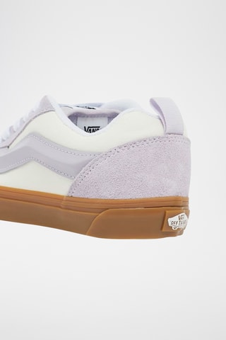 Baskets en nubuck Knu Skool - Mauve et blanc