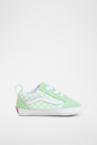 Baskets en cuir Old Skool Crib - Vert clair et blanc