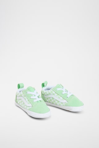 Baskets en cuir Old Skool Crib - Vert clair et blanc