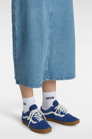 Baskets en nubuck Old Skool - Bleu marine