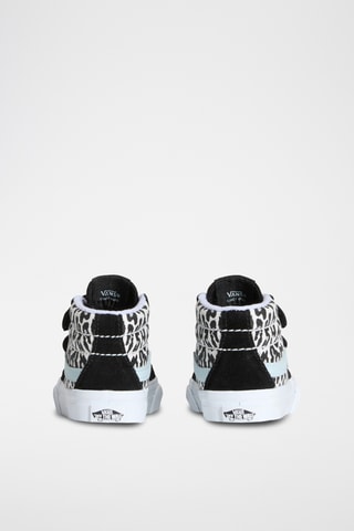 Baskets montantes en cuir SK8-Mid - Noir et ciel