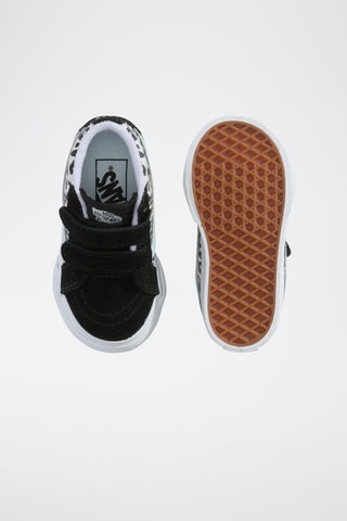 Baskets montantes en cuir SK8-Mid - Noir et ciel