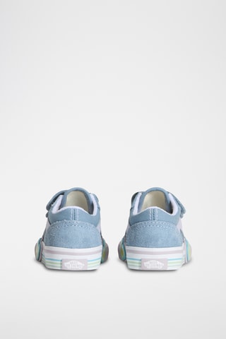 Baskets en cuir Old Skool V Heart - Bleu clair