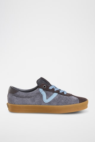Baskets en cuir Sport Low - Bleu cobalt