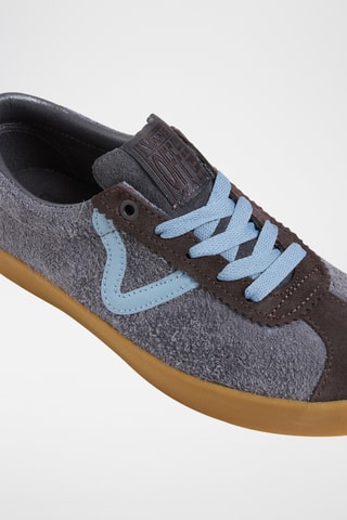 Baskets en cuir Sport Low - Bleu cobalt