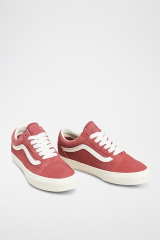 Baskets en nubuck Old Skool - Rouge