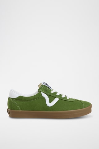 Baskets en nubuck Sport low - Vert foncé