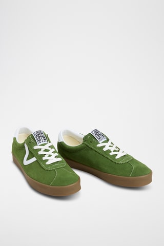 Baskets en nubuck Sport low - Vert foncé