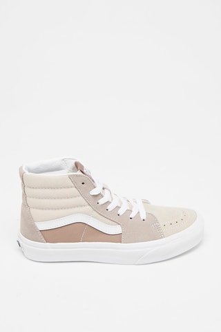 Baskets montantes en nubuck Sk8-Hi - Taupe