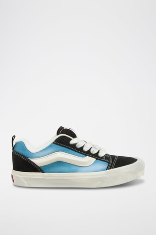 Baskets en cuir Knu Skool - Noir et bleu clair