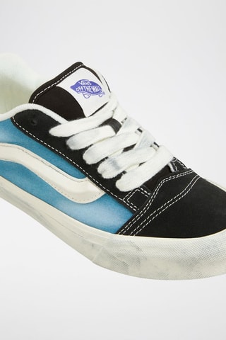 Baskets en cuir Knu Skool - Noir et bleu clair