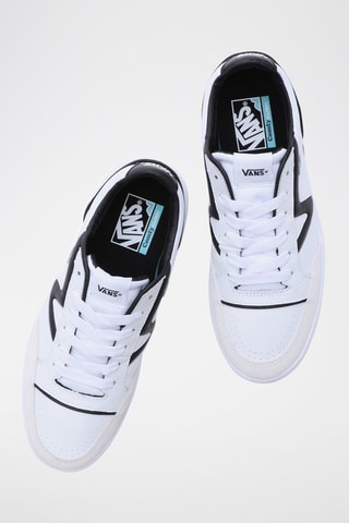 Baskets en cuir Lowland - Blanc et noir