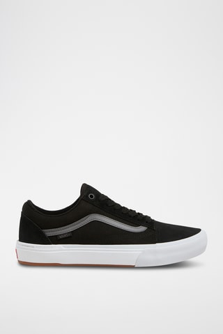 Chaussures de skateboard en cuir Old Skool - Noir